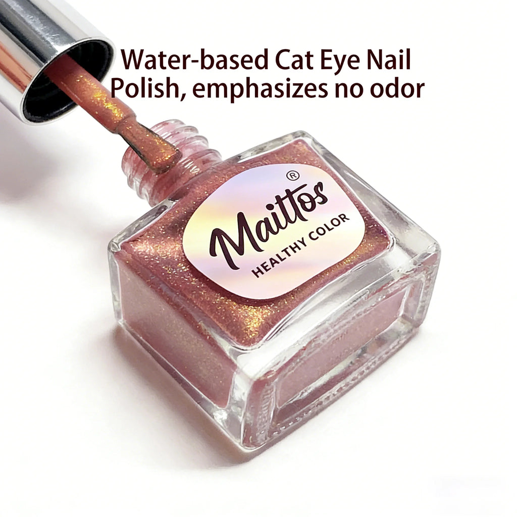 Vernis à Ongles Effet Œil de Chat Magnétique WA505 12ml – Base Eau Sans UV Séchage Rapide Sans Odeur Certifié CPNP – CLEVI Paris