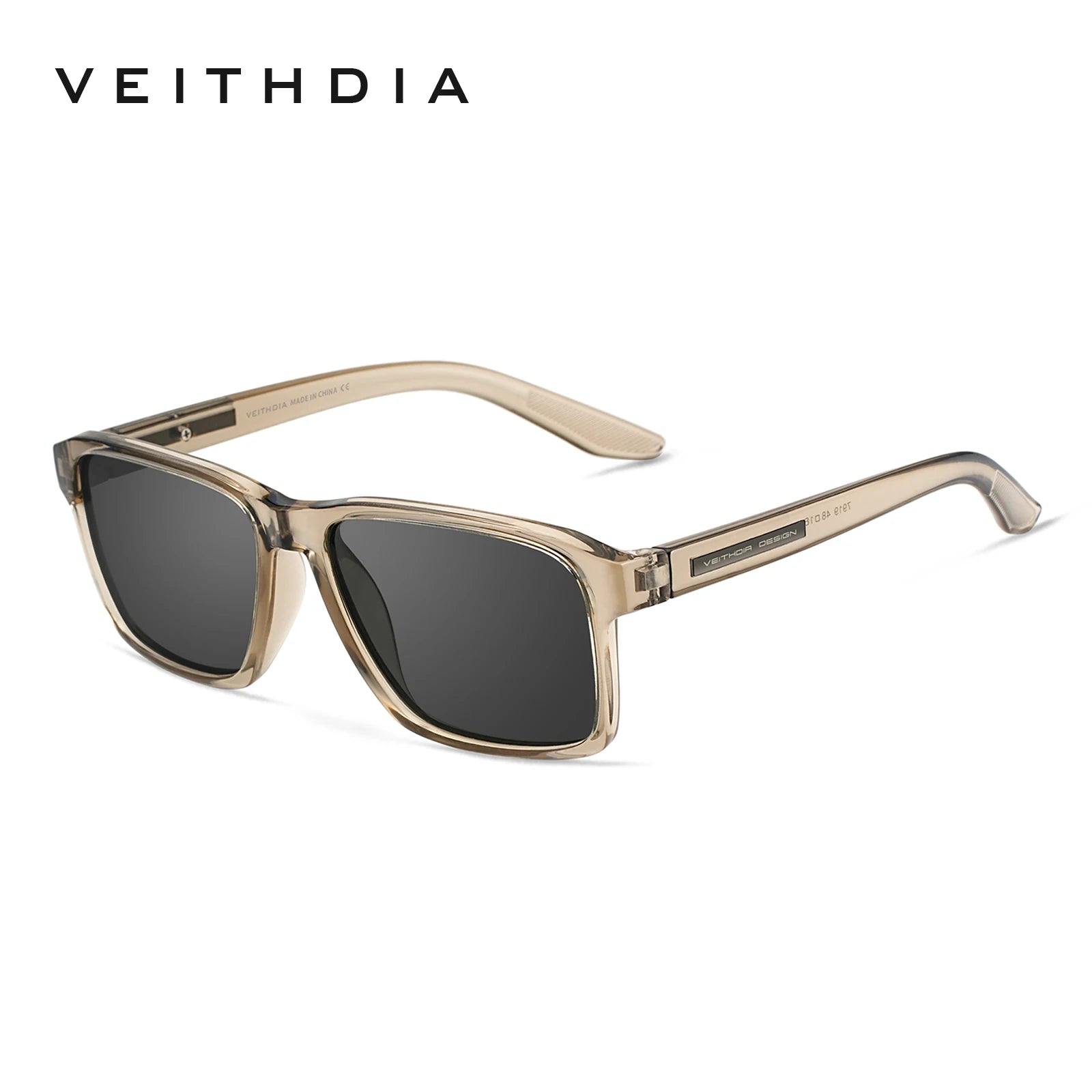 Lunettes de Soleil Polarisées Carrées TR-90 – Verres TAC Photochromiques Miroir Anti-Reflets UV400 Sport – CLEVI Paris