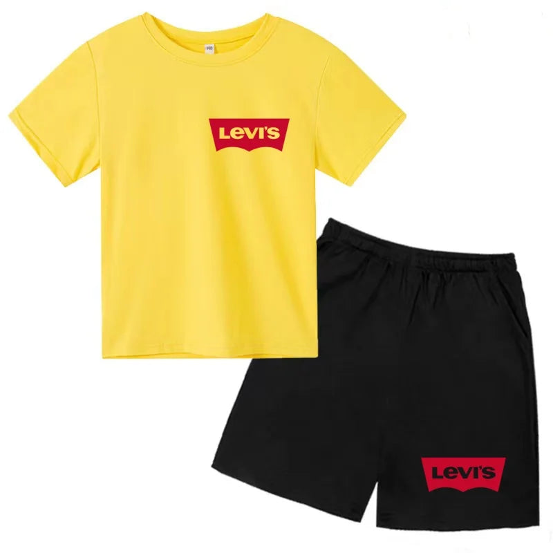 Ensemble enfant t-shirt et short imprimé – CLEVI Paris