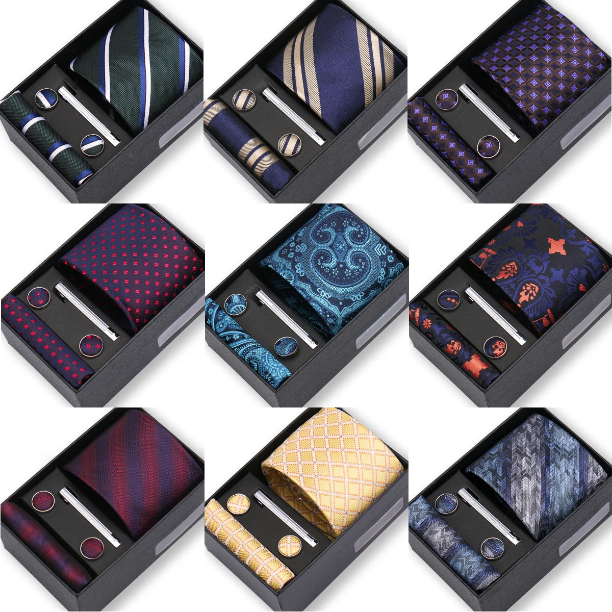 Coffret cravate homme 5 pièces – CLEVI Paris