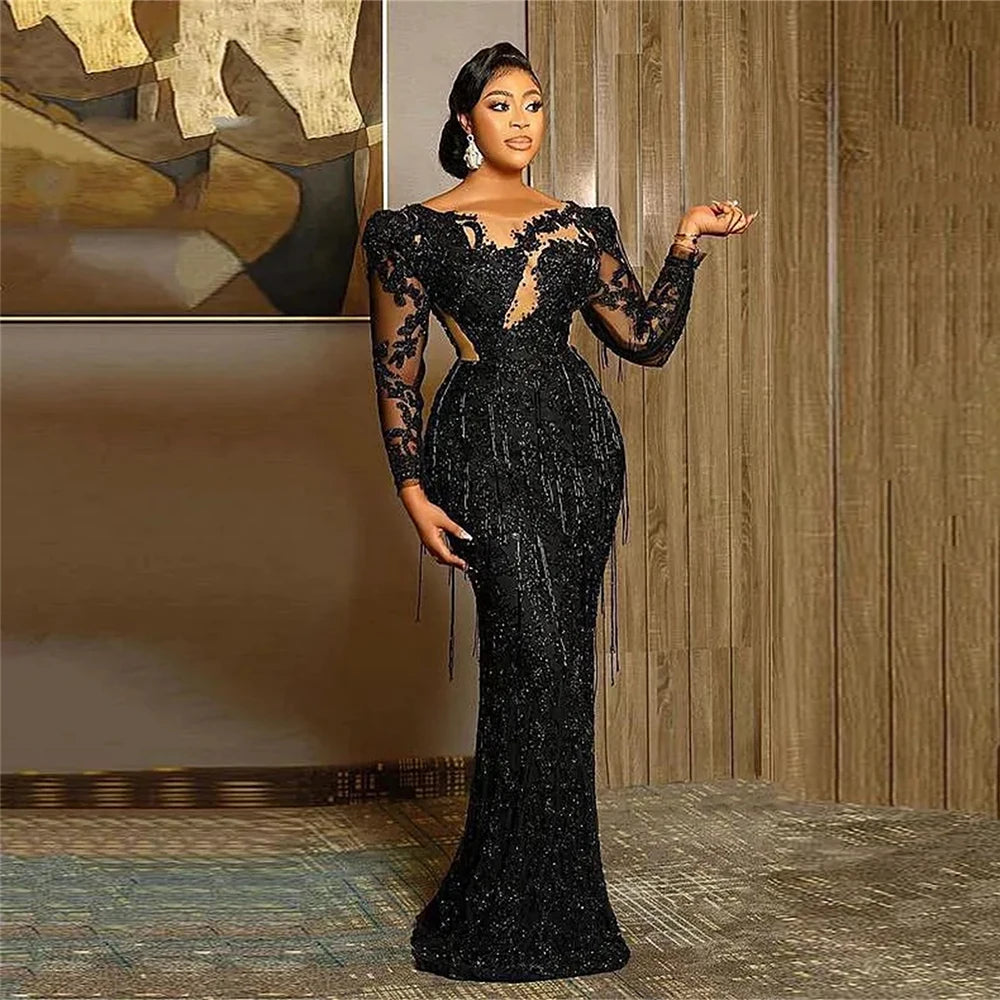 Robe de soirée sirène satinée – CLEVI Paris