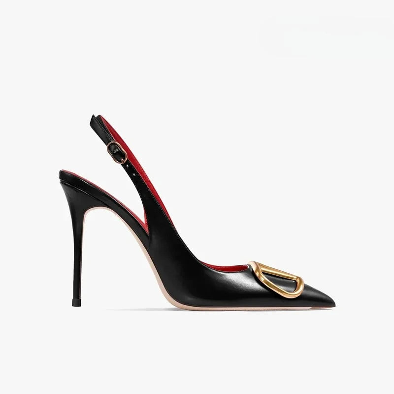 Escarpins à bride arrière et talon fin – CLEVI Paris