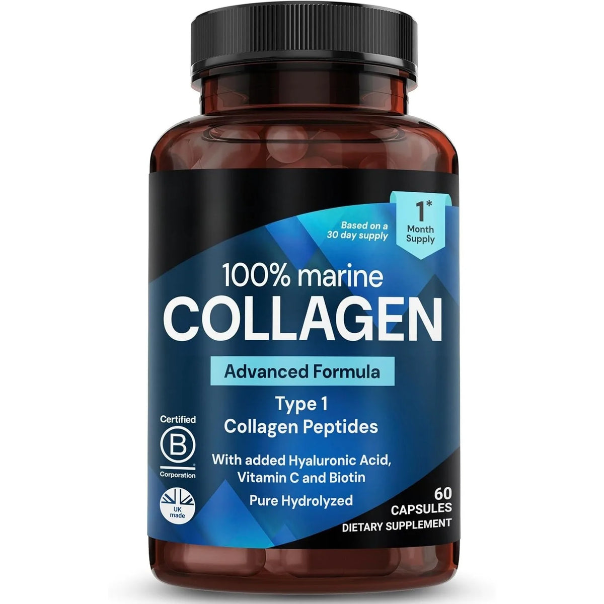 Collagène marin, 60 capsules par flacon – CLEVI Paris