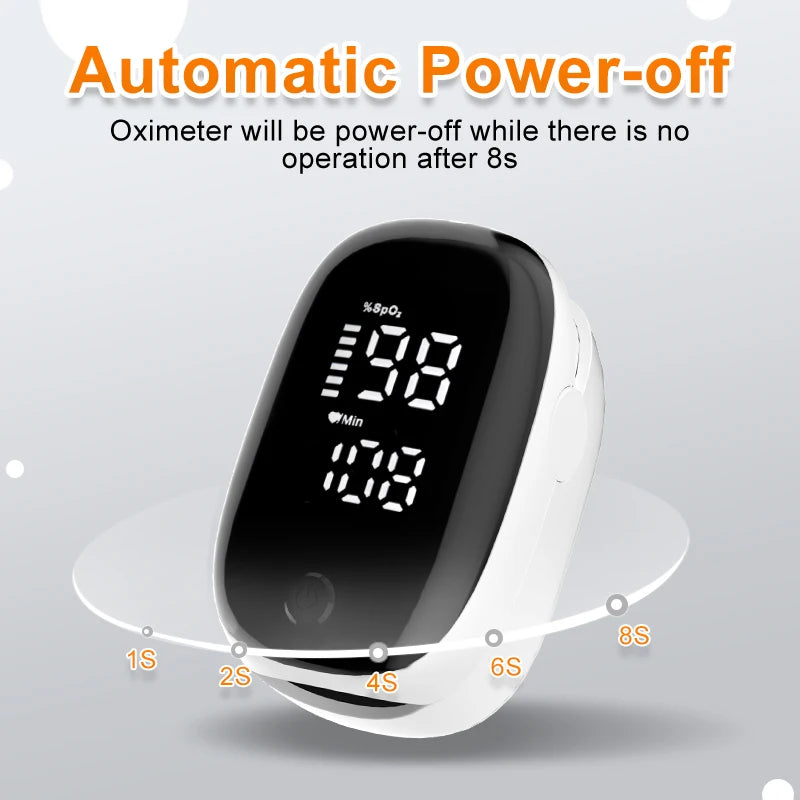 Oxymètre de Doigt SpO2 Portable Affichage LED Couleur AD901 – CLEVI Paris