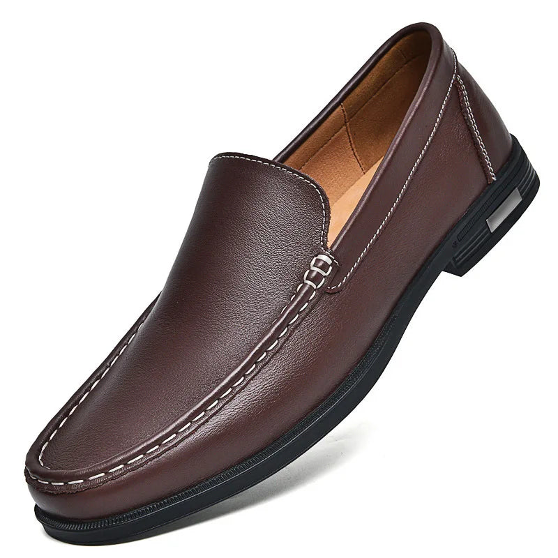 Mocassins Cuir Slip-On Homme Élégants – CLEVI Paris