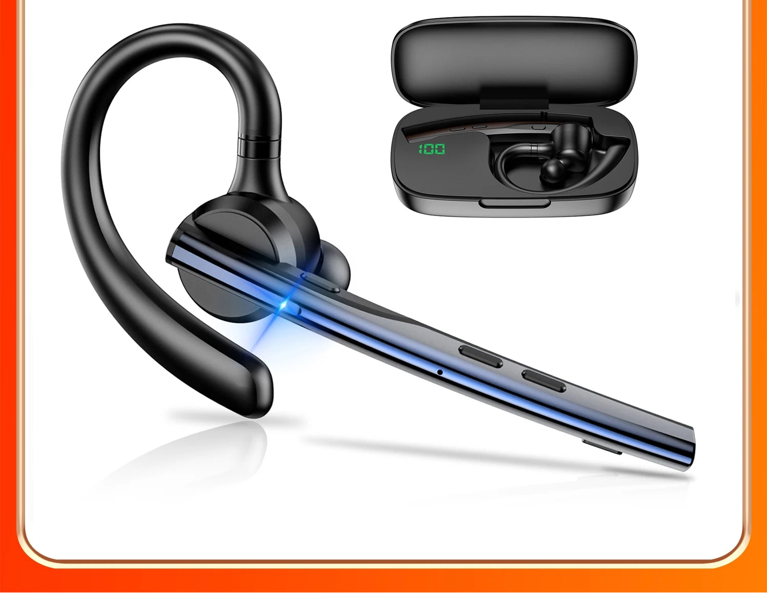 Écouteur Mono Bluetooth New Bee M54 Double Micro Conduite – CLEVI Paris