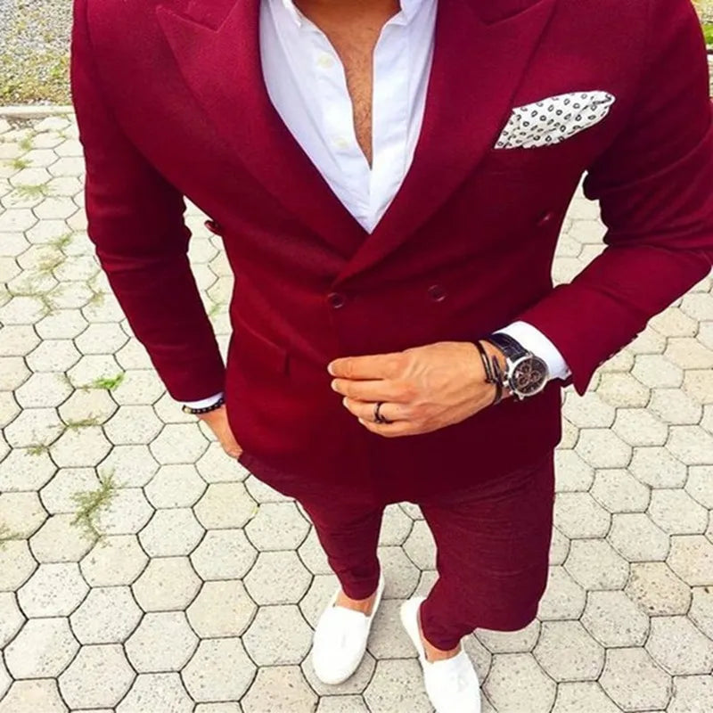 Costume Homme Velours 2 Pièces – CLEVI Paris