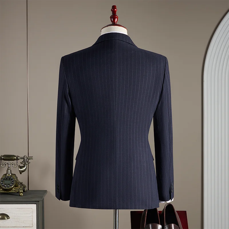 Costume 3 pièces rayé homme – CLEVI Paris