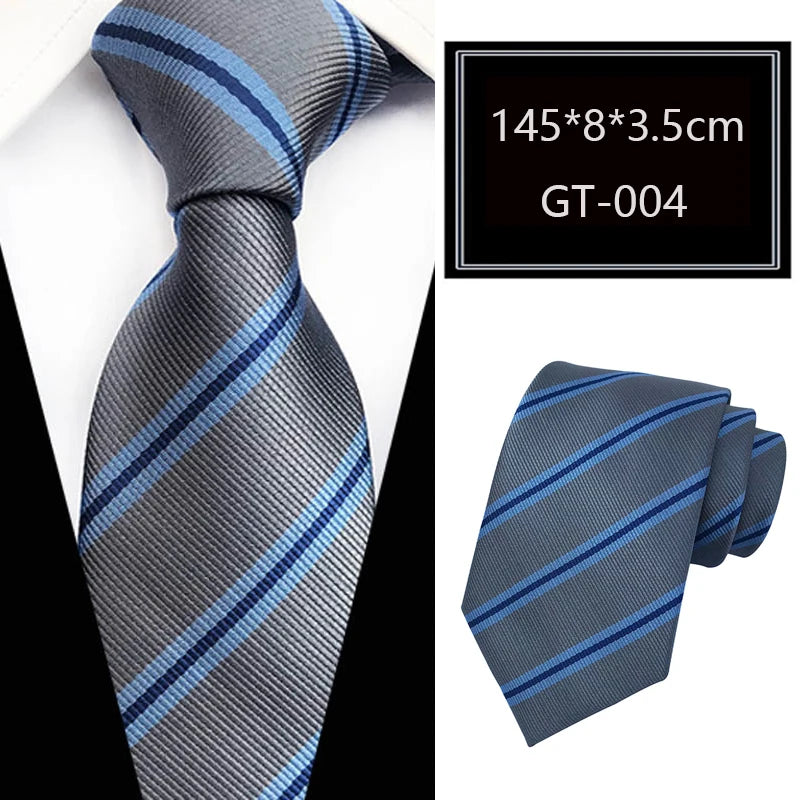 Cravate homme rayée en jacquard – CLEVI Paris