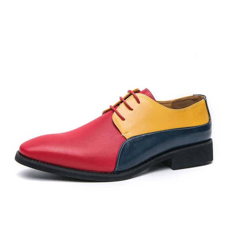 Chaussures Casual Homme Cuir Lacets Multicolore – CLEVI Paris
