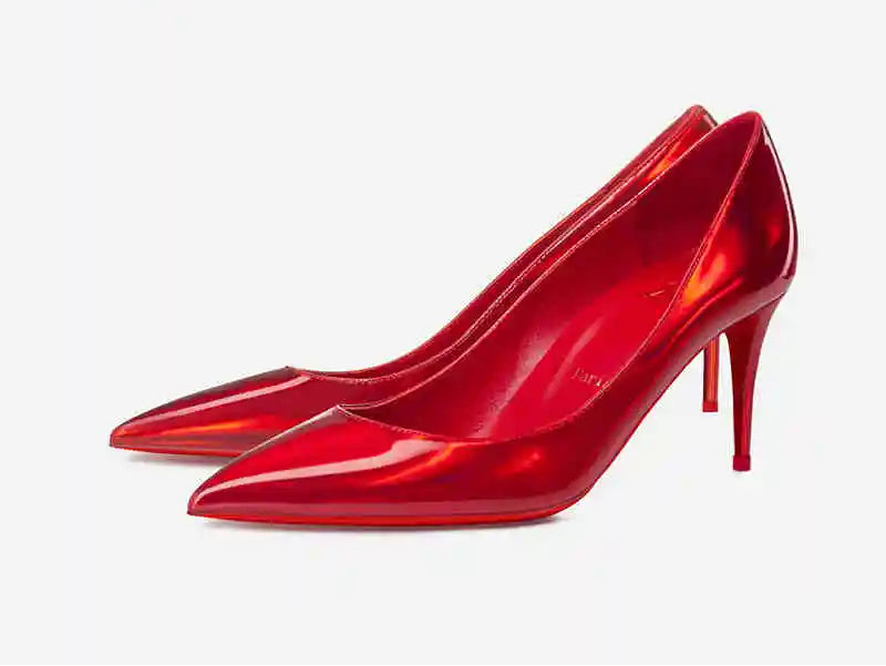 Escarpins vernis rouges ou argentés – CLEVI Paris