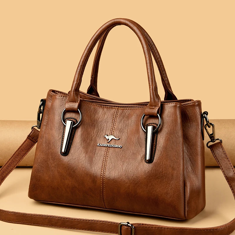 Sac fourre-tout femme en cuir véritable – CLEVI Paris