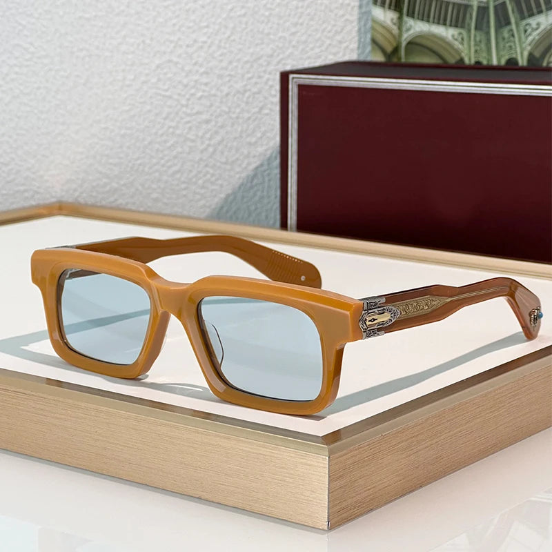 Lunettes de Soleil Homme Acétate Rectangle UV400 – CLEVI Paris
