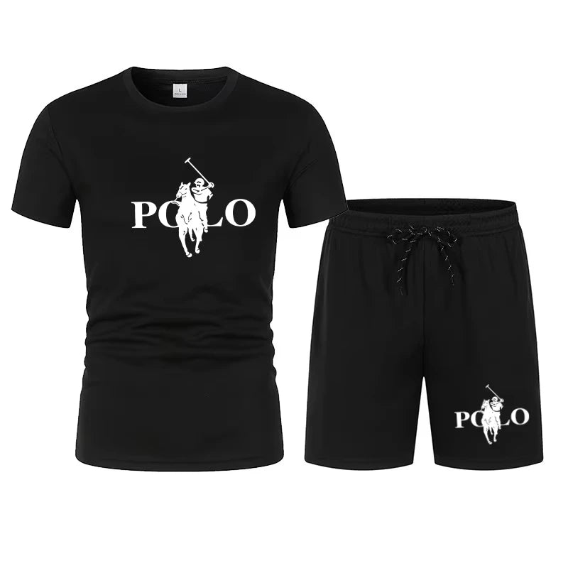 Ensemble Homme T-Shirt Mesh + Short Streetwear Bicolore – CLEVI Paris