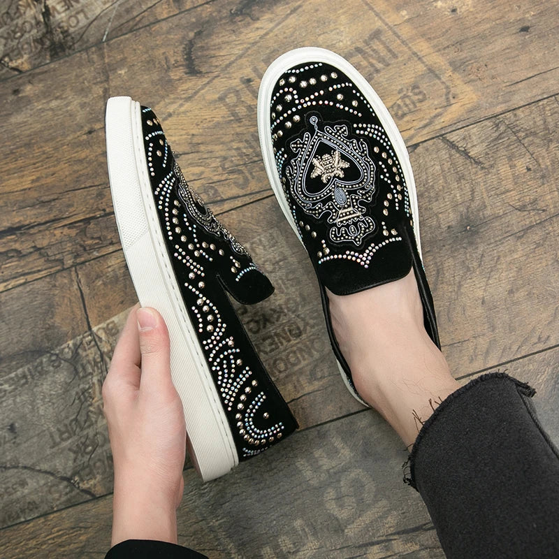 Mocassins Rivets Dandelion Homme Luxe – CLEVI Paris