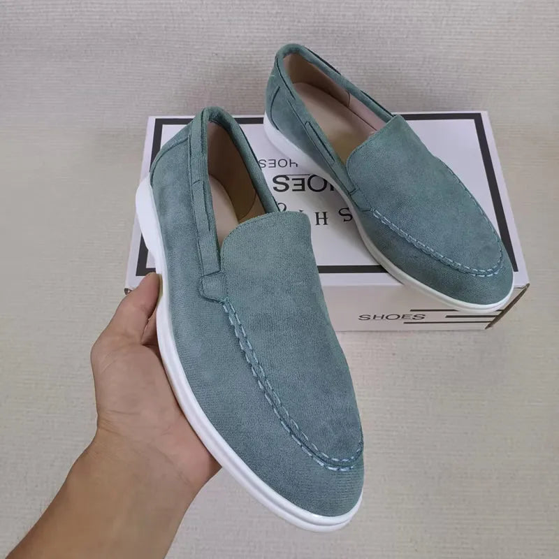 Mocassins Suède Homme Slip-On – CLEVI Paris