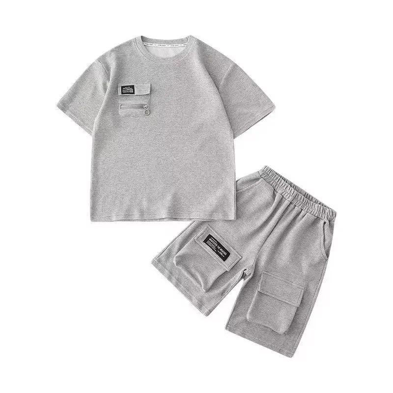 Ensemble garçon T-shirt et short S007 – CLEVI Paris