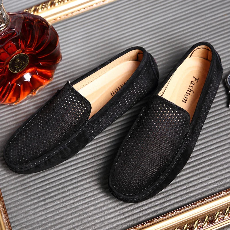 Mocassins Suède Homme Respirants Casual – CLEVI Paris