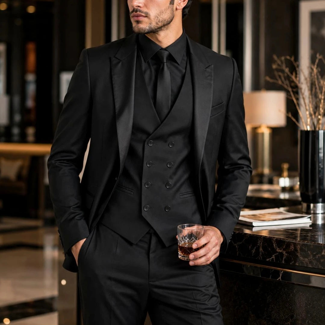 Costume homme 3 pièces, coupe formelle – CLEVI Paris