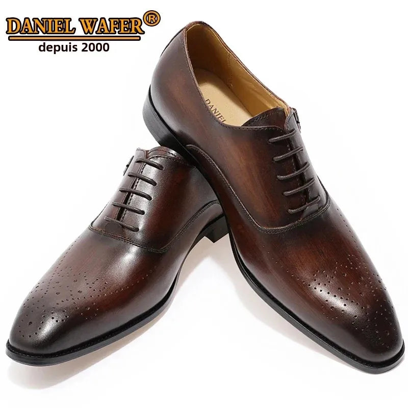 Chaussures Oxford en cuir à lacets – CLEVI Paris