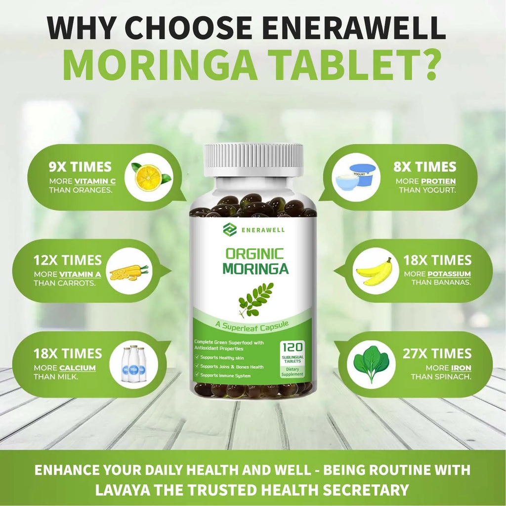 Moringa en gélules molles, 120 unités – CLEVI Paris