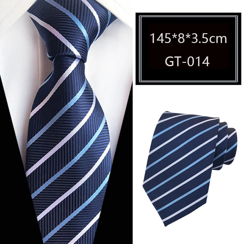 Cravate homme rayée en jacquard – CLEVI Paris