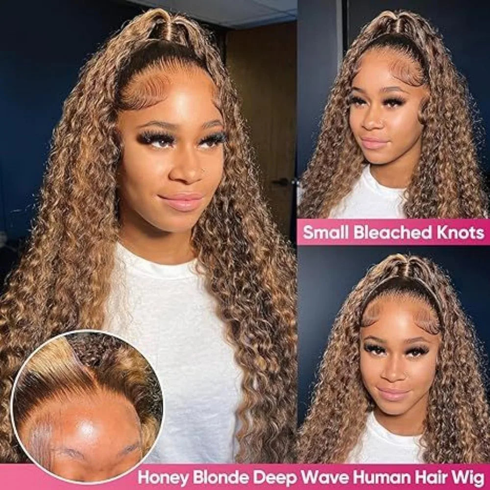 Perruque Lace Front Deep Wave Cheveux Humains – CLEVI Paris