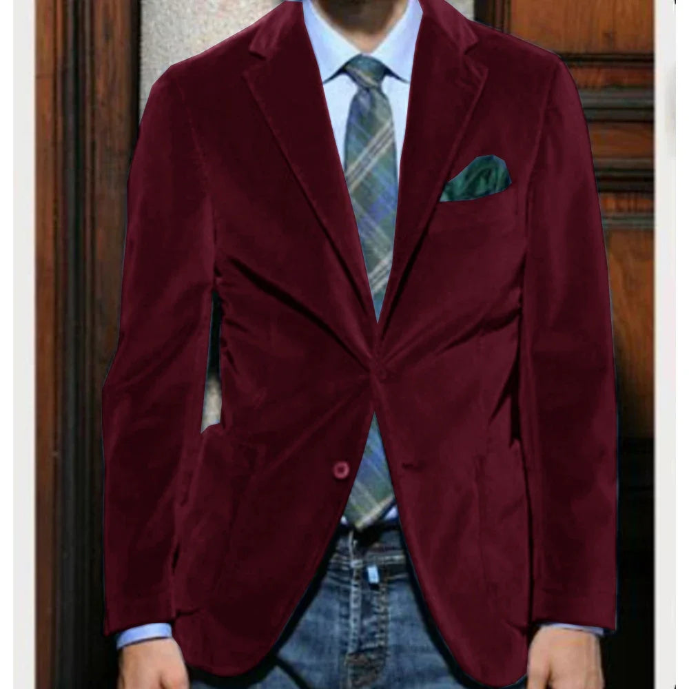 Costume Homme Velours 2 Pièces – CLEVI Paris