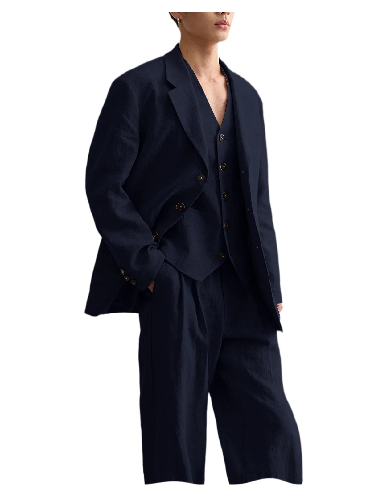 Costume Homme Lin 3 Pièces – CLEVI Paris