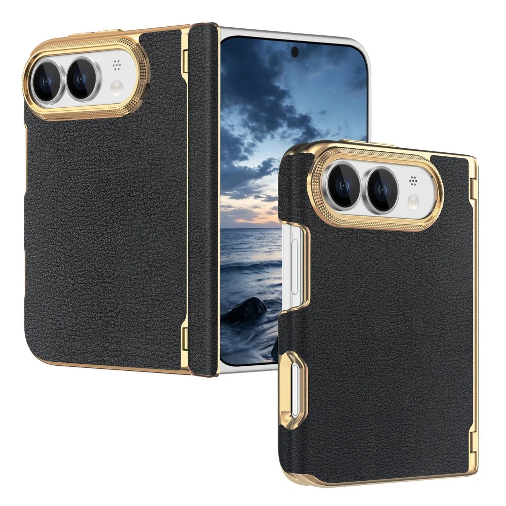Coque iPhone Duo simili cuir et charnière – CLEVI Paris