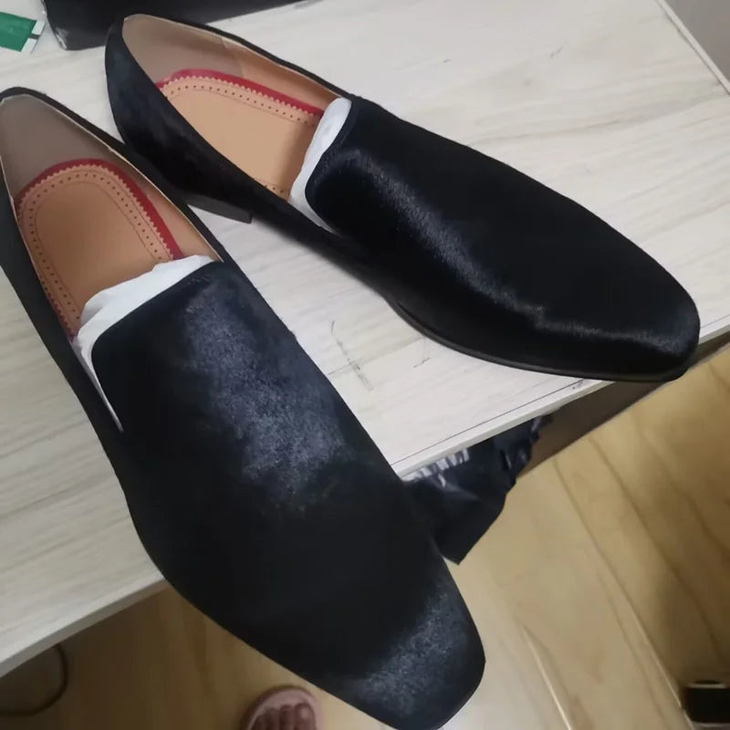 Mocassins Cuir Crin de Cheval Homme Luxe – CLEVI Paris