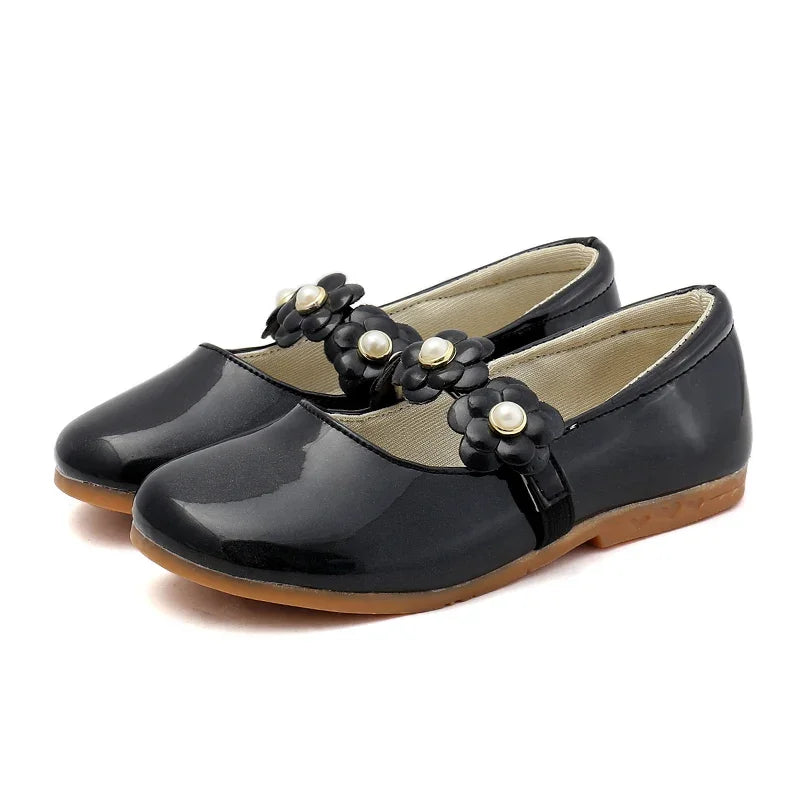 Chaussures plates fille à fleurs – CLEVI Paris