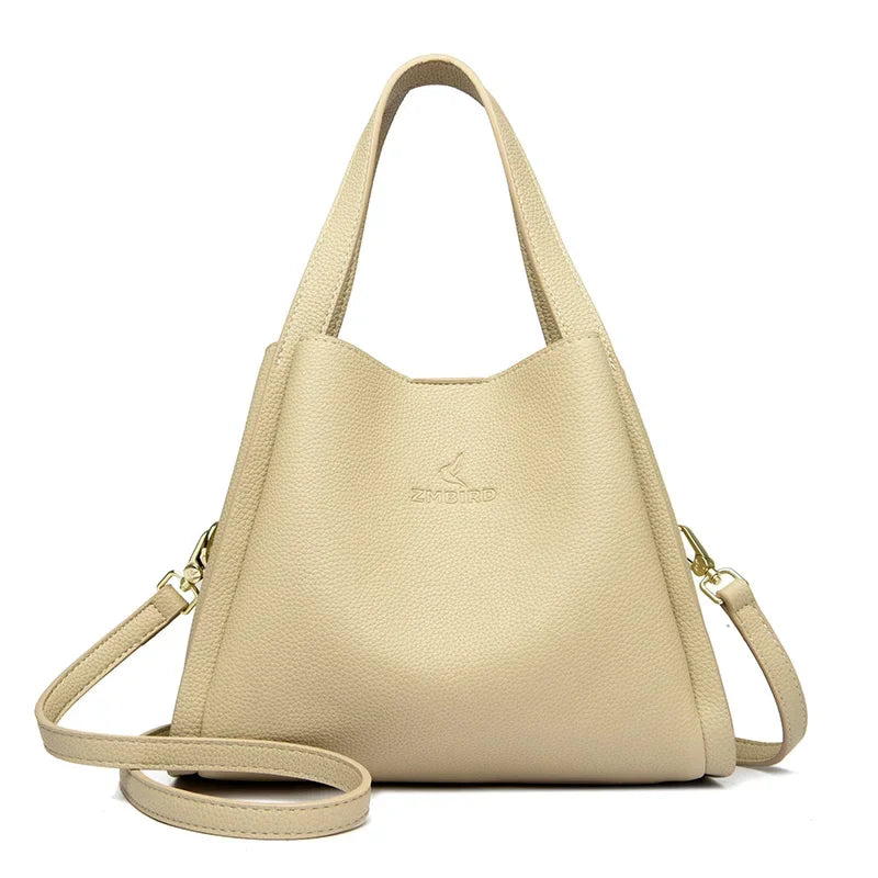 Sac Fourre-Tout Femme Cuir Microfibre 3 Modes de Port – CLEVI Paris
