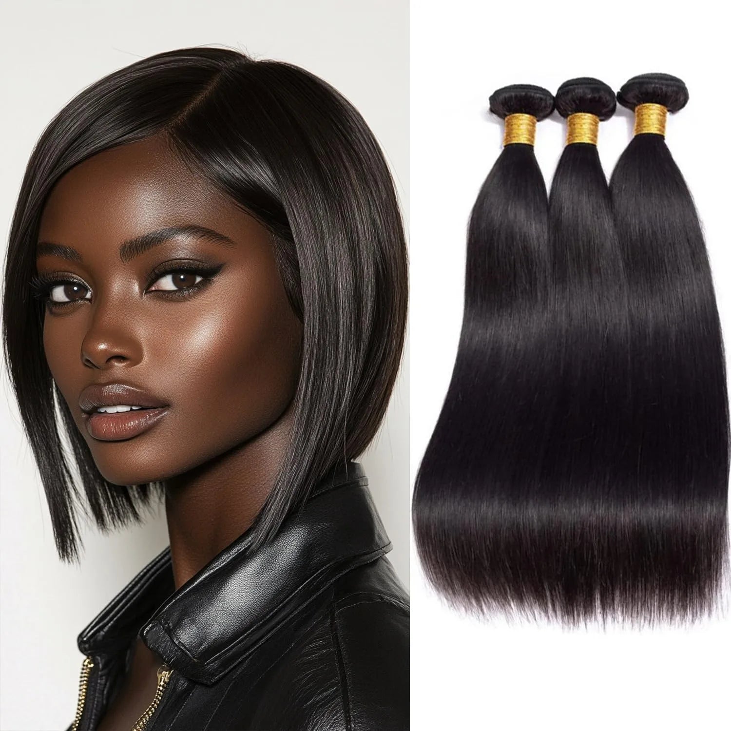Bundles Cheveux Humains Lisses 12-42 Pouces – Extensions Remy Hair Naturelles – CLEVI Paris