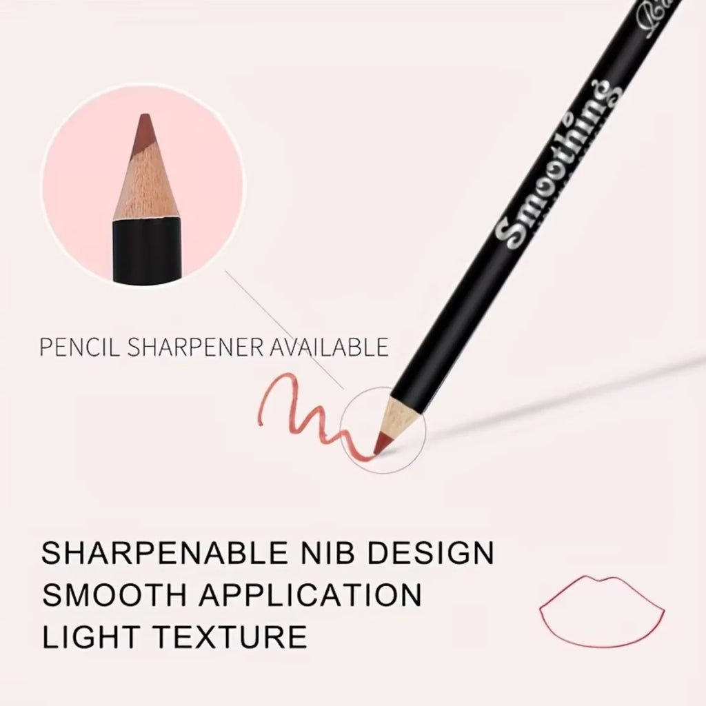 Crayon Contour Lèvres Mat Waterproof Longue Tenue 6 Teintes – CLEVI Paris