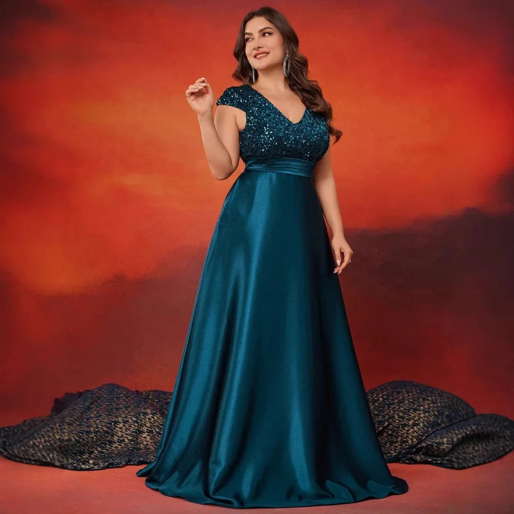 Robe longue à sequins pour cérémonie – CLEVI Paris
