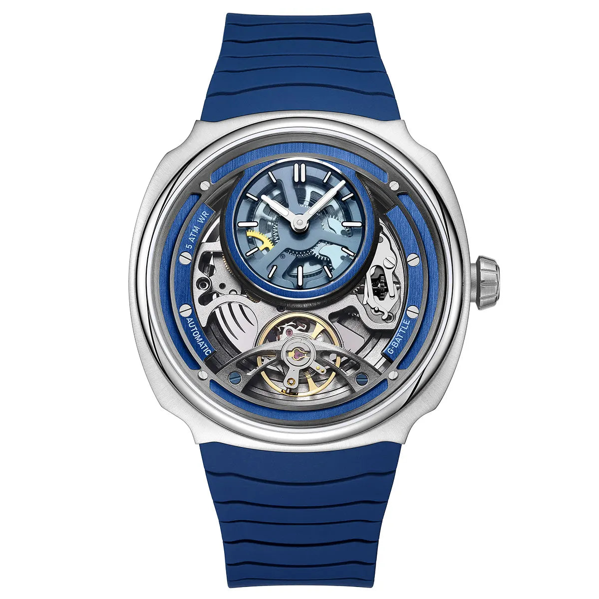 MEGIR 2259 Montre Homme Automatique Squelette Acier Sport Étanche 5ATM – CLEVI Paris