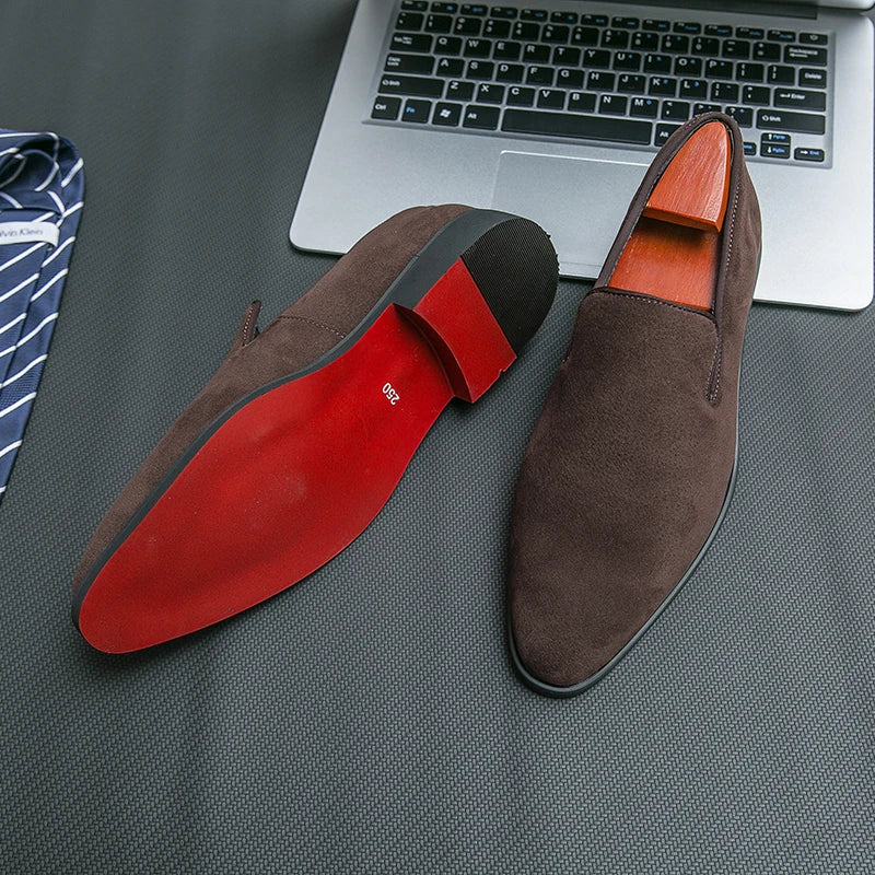 Mocassins Suède Faux Homme Style Italien Casual – CLEVI Paris