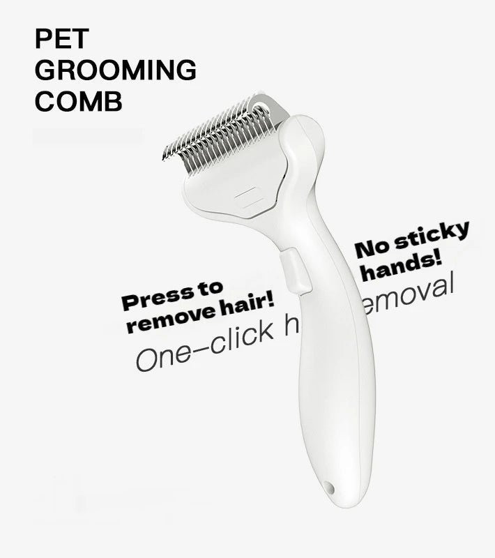 Brosse démêlante chien et chat anti-poils morts – CLEVI Paris