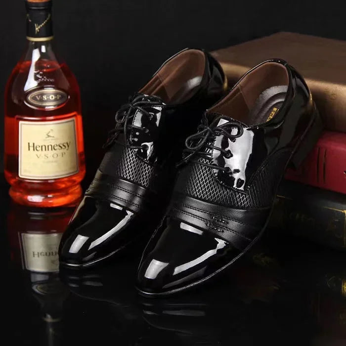 Derbies homme vernies à motif floral – CLEVI Paris