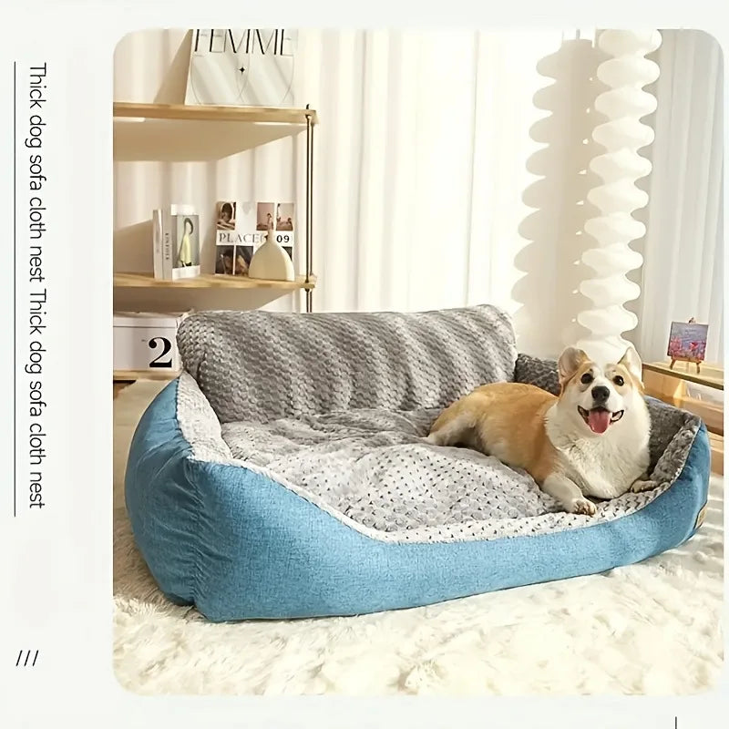Canapé-lit pour chien cyan clair M à XXL – CLEVI Paris