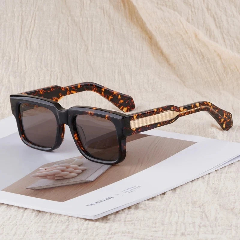 Lunettes de Soleil Grandes Carrées Acétate Hemmings UV400 Unisexe – CLEVI Paris