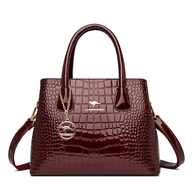 Sac bandoulière femme verni Lanyibaige – CLEVI Paris
