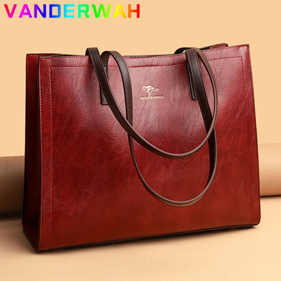Sac Cabas Vintage Cuir Femme – CLEVI Paris