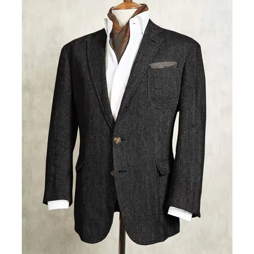 Blazer homme à chevrons élégant – CLEVI Paris