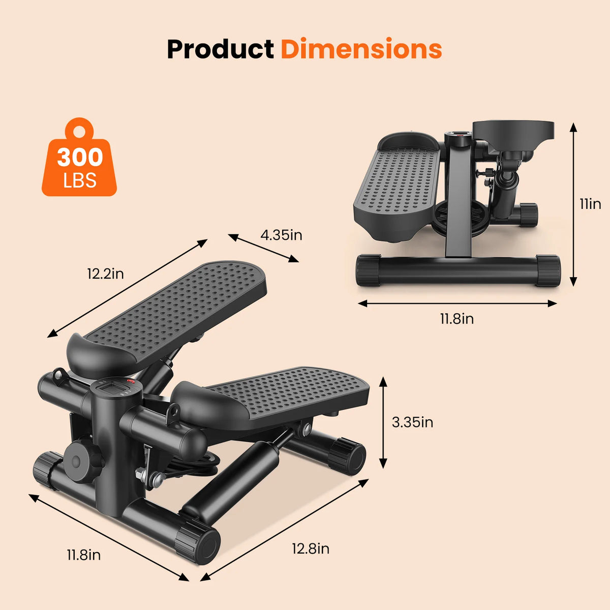 Mini stepper hydraulique avec bandes – CLEVI Paris