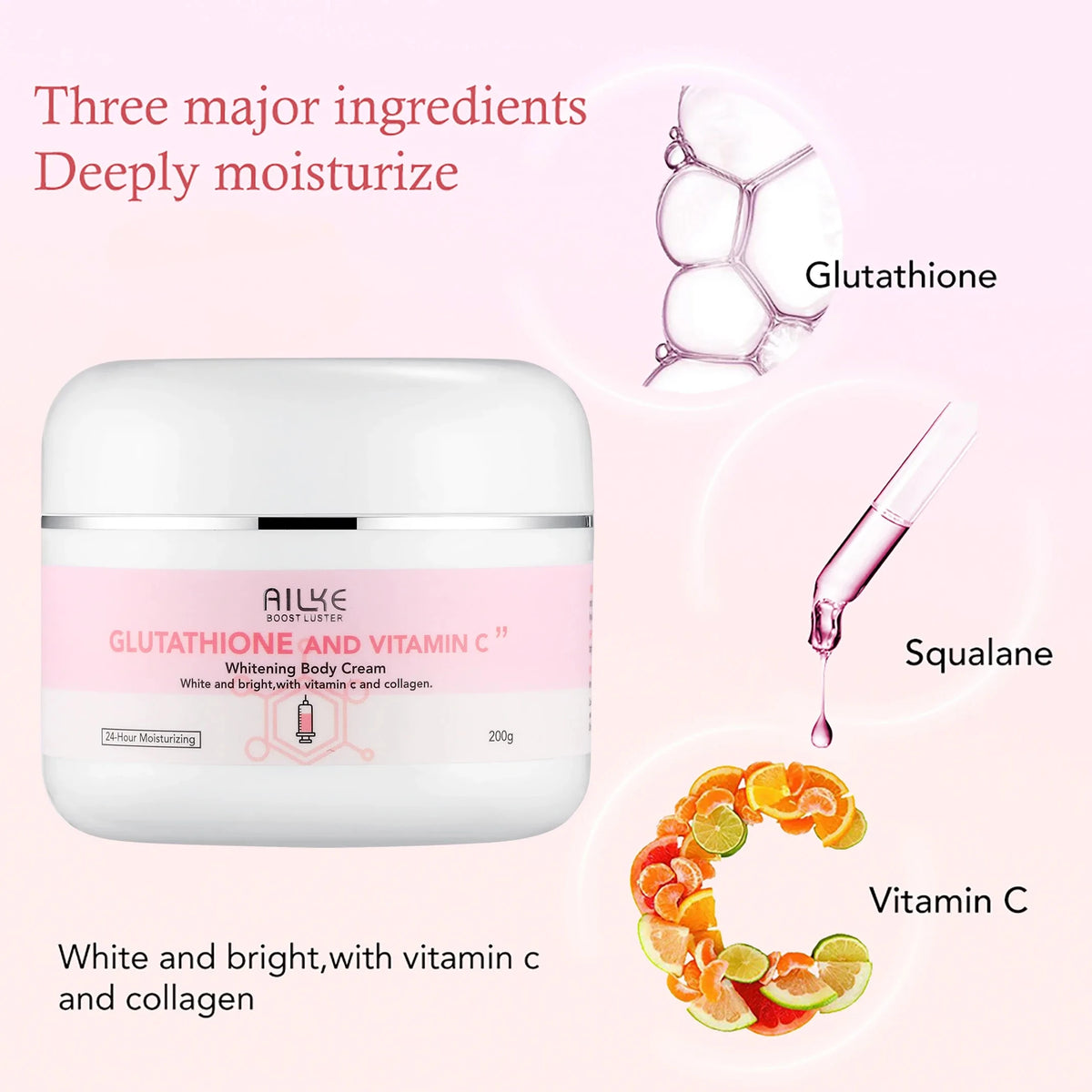 Gamme Éclaircissante Glutathion & Vitamine C AILKE – Anti-Taches, Hydratante & Raffermissante – CLEVI Paris