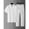 Ensemble homme polo lin et lyocell Minglu – CLEVI Paris