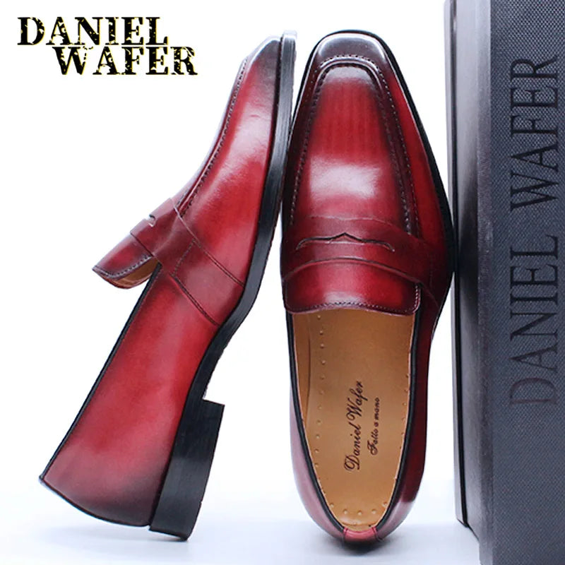 Mocassins homme en cuir à enfiler – CLEVI Paris
