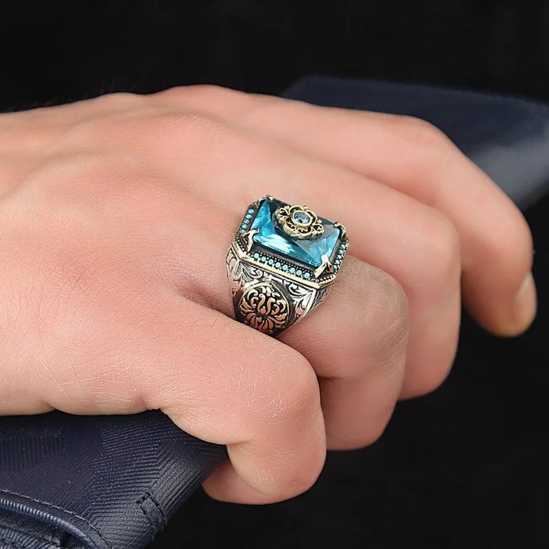 Bague Unisexe Zirconium Motif Géométrique – CLEVI Paris